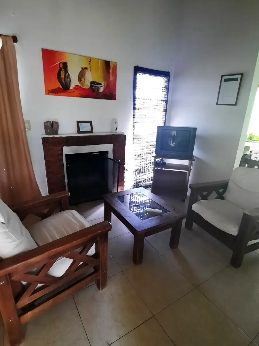 El hogar a leña, en Rosa.